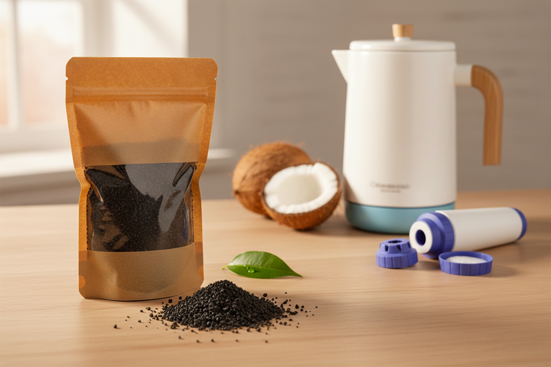 Charbon actif en vrac : une recharge sans plastique 