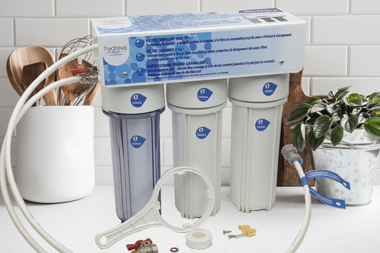 Système complet de filtration d’eau F3BD001 sous un évier 