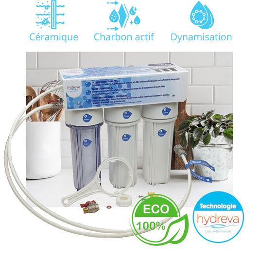 Système complet de filtration d’eau F3BD001 Hydreva
