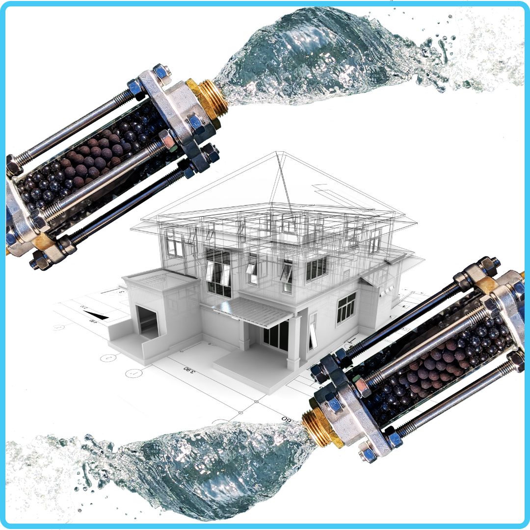 Schéma d'installation du Hydreva 3001 sur l'arrivée d'eau générale d'une maison