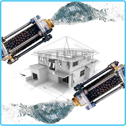 Schéma d'installation du Hydreva 3001 sur l'arrivée d'eau générale d'une maison